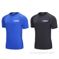 Camisa de esportes de roupas masculinas de roupas de fitness